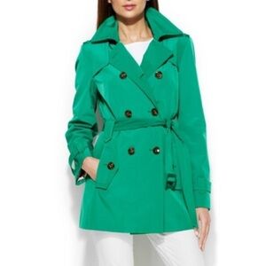 Willi Smith Vibrant Green Trench Coat